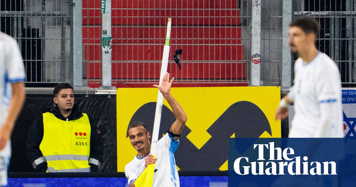 Israel’s Saied Abu Farchi sent off for gun gesture celebration in defeat by Austria | Nations League