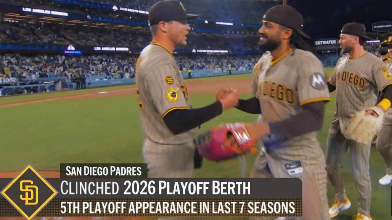FINAL 3 OUTS: For the first time in team history, Padres make the Postseason in THREE STRAIGHT YEARS