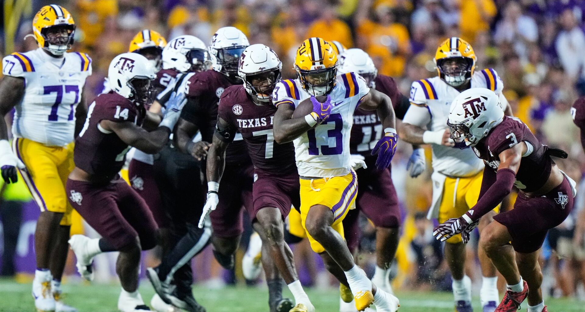 LSU Tigers dominate Texas A&M football in SEC game at Tiger Stadium
