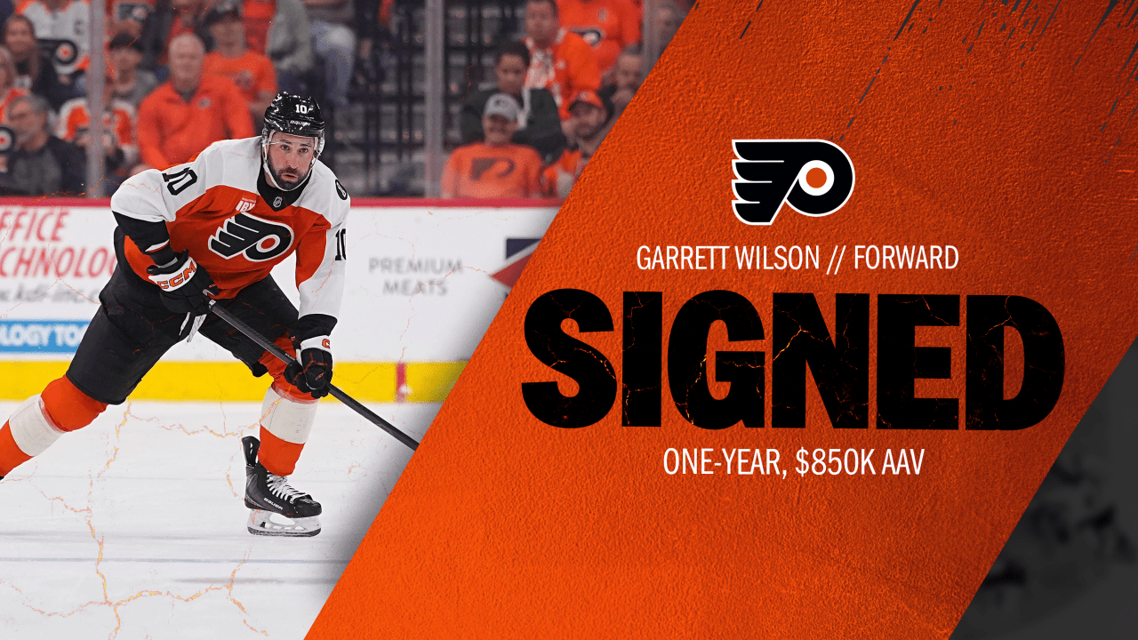 Flyers Agree To Terms With Forward Garrett Wilson On A One-Year Contract