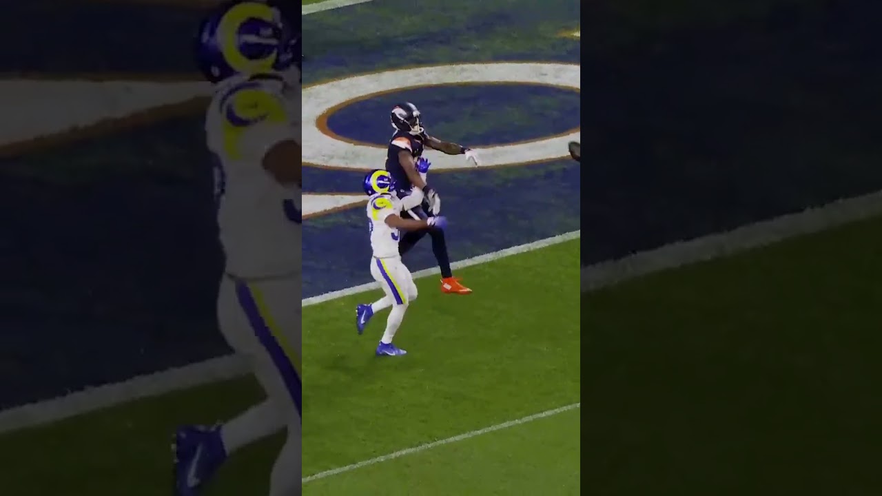 Courtland Sutton went from receiver to cornerback real quick 😅