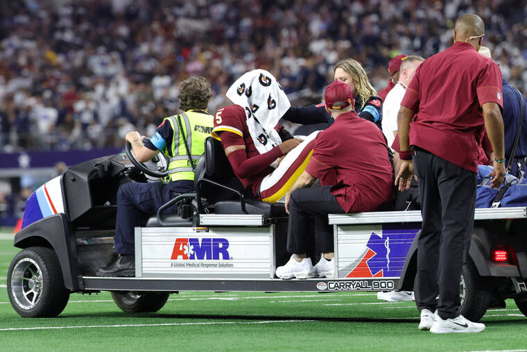 Williams and Daniels, top 2 picks from 2024 NFL Draft, carted off with injuries