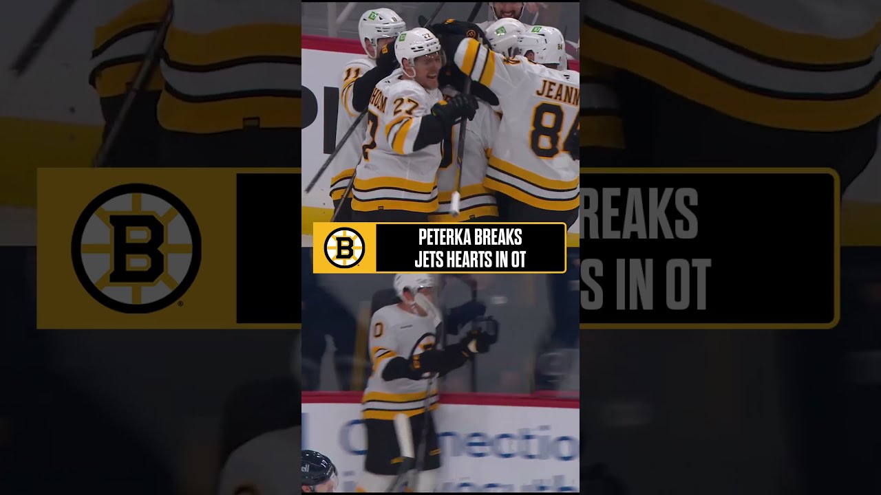 JJ Peterka Wins It in OT for Boston! 🚨