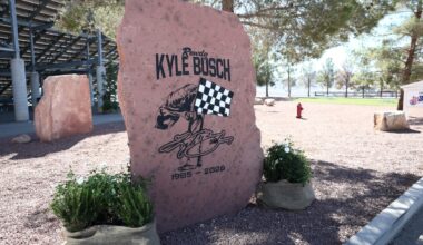 Las Vegas honors hometown hero Kyle Busch with memorial rock and numerous tributes