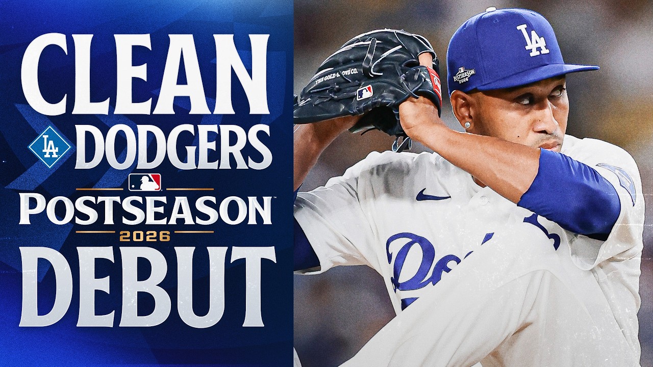 FULL INNING: Edwin Díaz pitches a scoreless inning in his Dodgers Postseason debut! 🎺 MLB Highlights