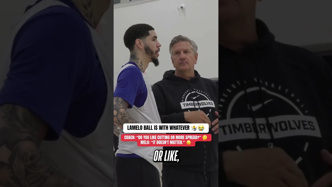 Whatever coach is with, LaMelo Ball is with 🤷😆