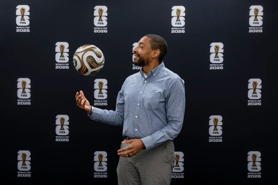 Curtis Franks, general counsel of the FIFA World Cup 2026, poses for a portrait at FIFA's offices in Miami, Florida, US, on Monday, Sep. 21, 2026. 