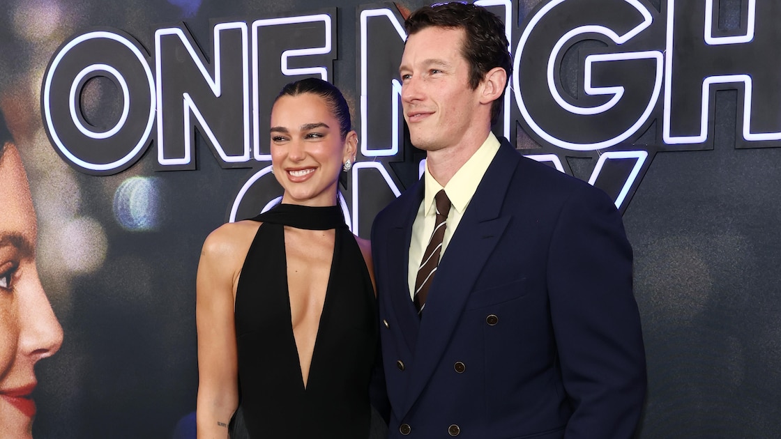 Dua Lipa, Callum Turner Take Photo With MLB Superfan 'Marlins Man' During Yankees' ALDS G3 vs. Rays