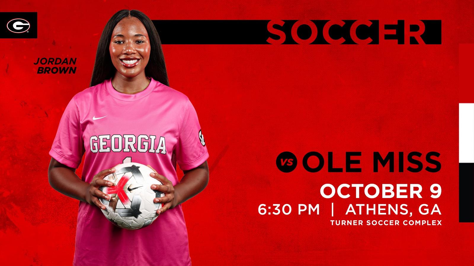 Georgia Hosts Ole Miss for Pink Out Friday