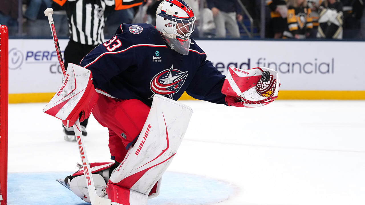 Talbot makes 20 saves in debut, Blue Jackets recover to top Penguins in shootout