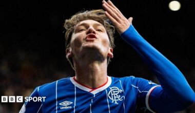 Rangers striker Ryan Naderi has come to the fore to help Rangers win seven in a row in all competitions