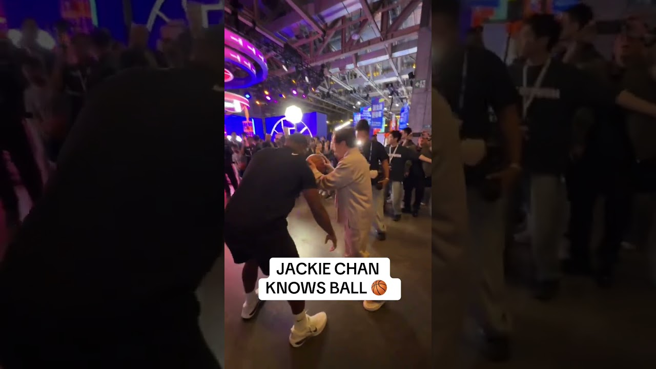 Jackie Chan was hooping with  @TheLethalShooter in Macao! 🤯