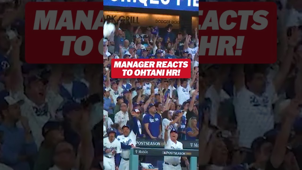No one was more excited for Shohei Ohtani than Dave Roberts 🙌
