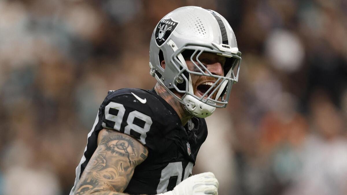 NFL fines Raiders' Maxx Crosby nearly $24,000 to top list of Week 5 discipline