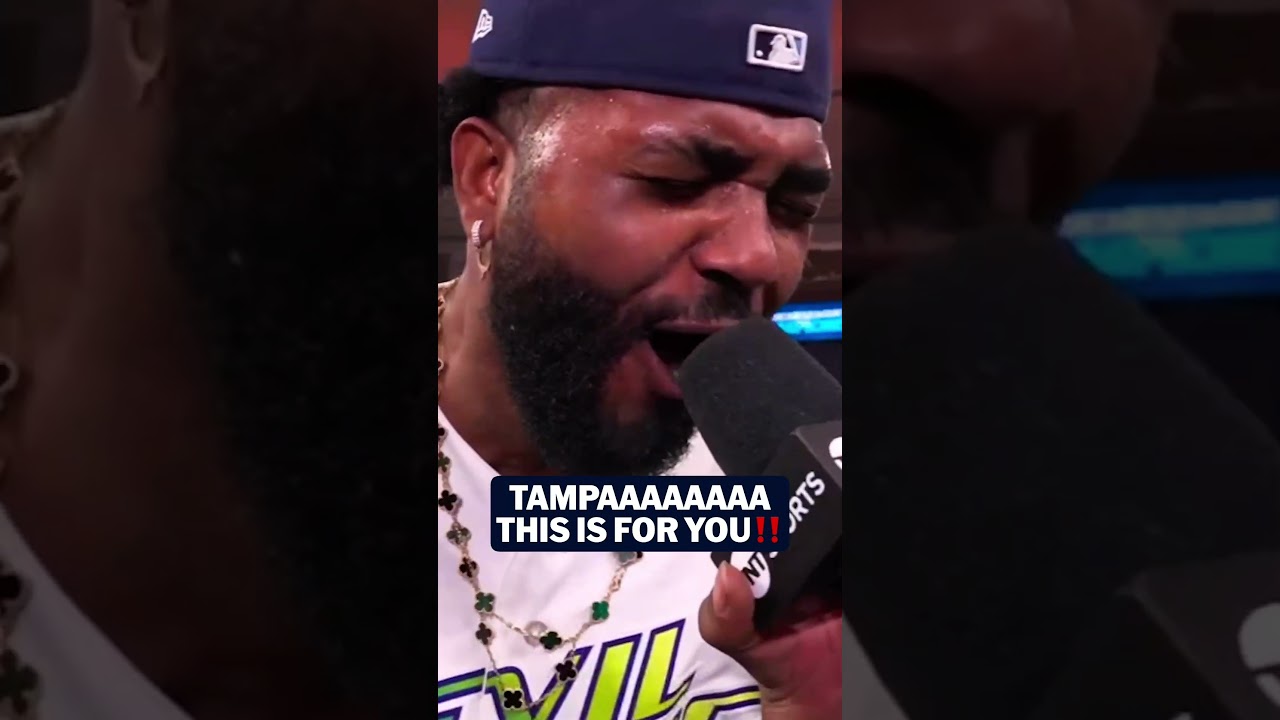 Junior Caminero with an important message for The Trop: