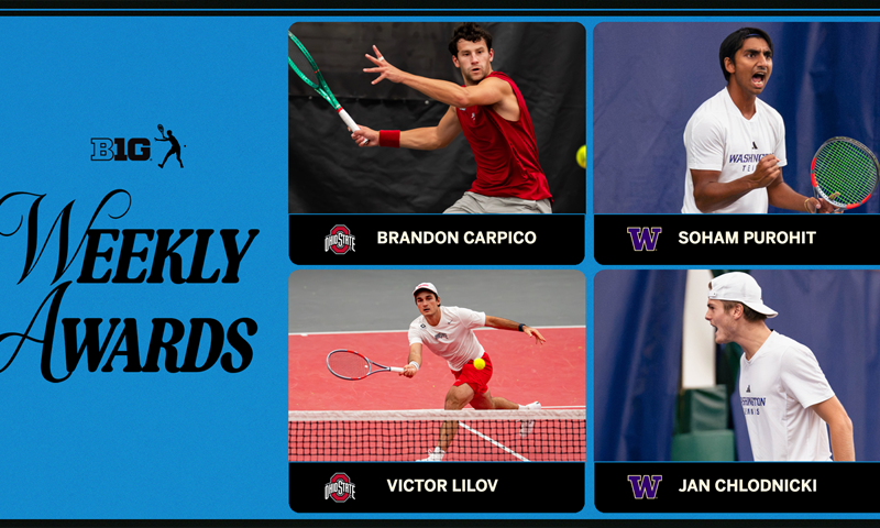 Ohio State and Washington Claim Men’s Weekly Tennis Honors