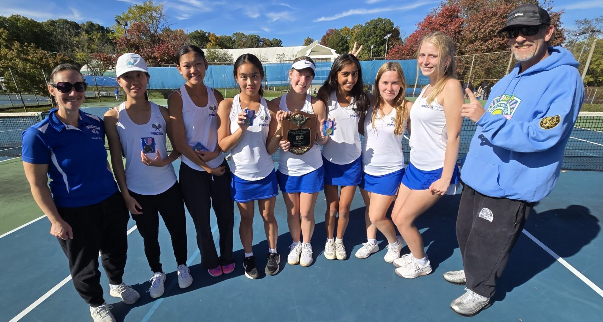 CVC Girls Tennis Tournament: Already a first-time state champ, Princeton High adds CVC title to its trophy haul – Trentonian