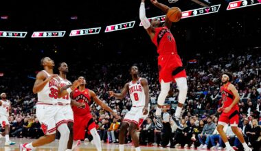 Bulls fall 135-92 to Raptors, spoiling Chicago rookie Caleb Wilson's NBA debut