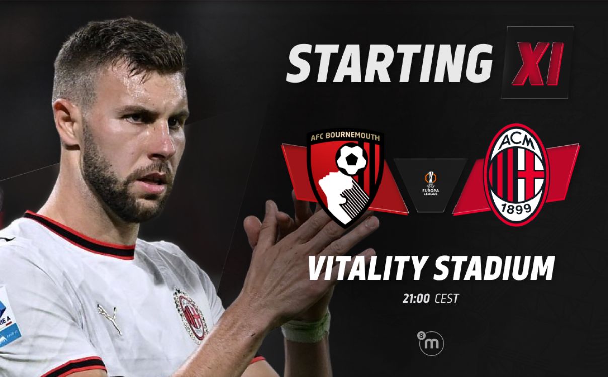 Bournemouth vs. AC Milan official starting XIs
