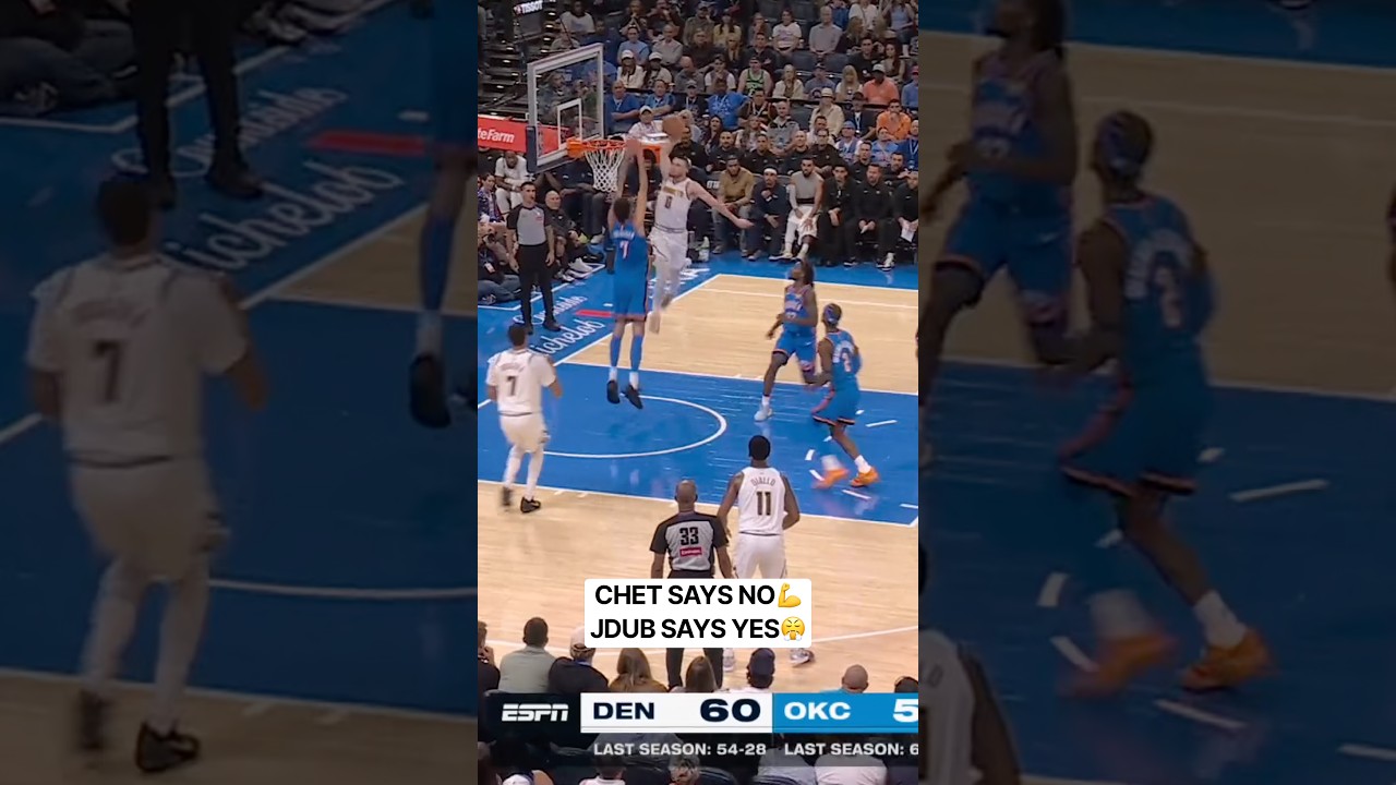 Chet Holmgren BLOCKS the Shot and J-Dub THROWS IT DOWN 🔥