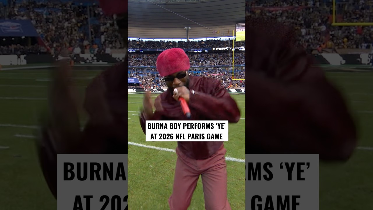 Burna Boy Performs ‘Ye’ at 2026 NFL Paris Game