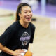Kaitlyn Chen #2 of the Golden State Valkyries smiles before Game Five of the WNBA Finals against the Atlanta Dream on October 26, 2026 at Chase Center in San Francisco, CA. (Photo by Matthew Huang/Icon Sportswire via Getty Images)