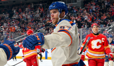 McDavid sets NHL season-opening assist streak mark, Oilers shut out Flames