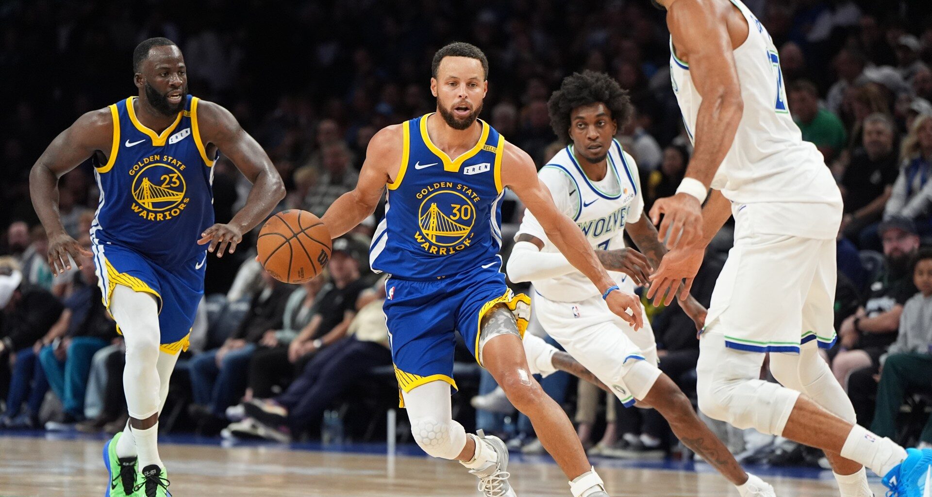 Stephen Curry, Warriors hold nerve to beat Timberwolves in tight NBA battle | Basketball