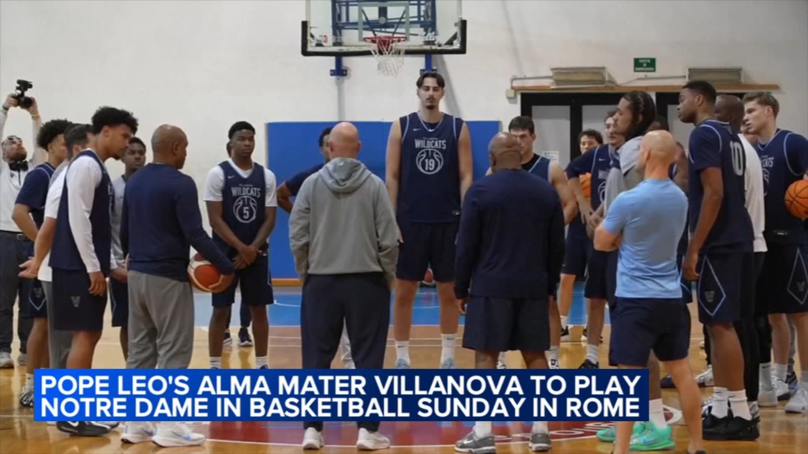Chicago-born Pope Leo XIV's alma mater Villanova to open college basketball season against Notre Dame in Rome