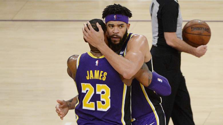 2020 NBA champion Javale McGee joins former Los Angeles Lakers player D'Angelo Russell after signing with China's Shanghai Sharks team.